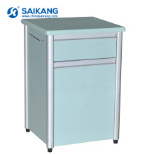 Cabinet de chevet de stockage d&#39;hôpital de cadre en aluminium utile de SKS009